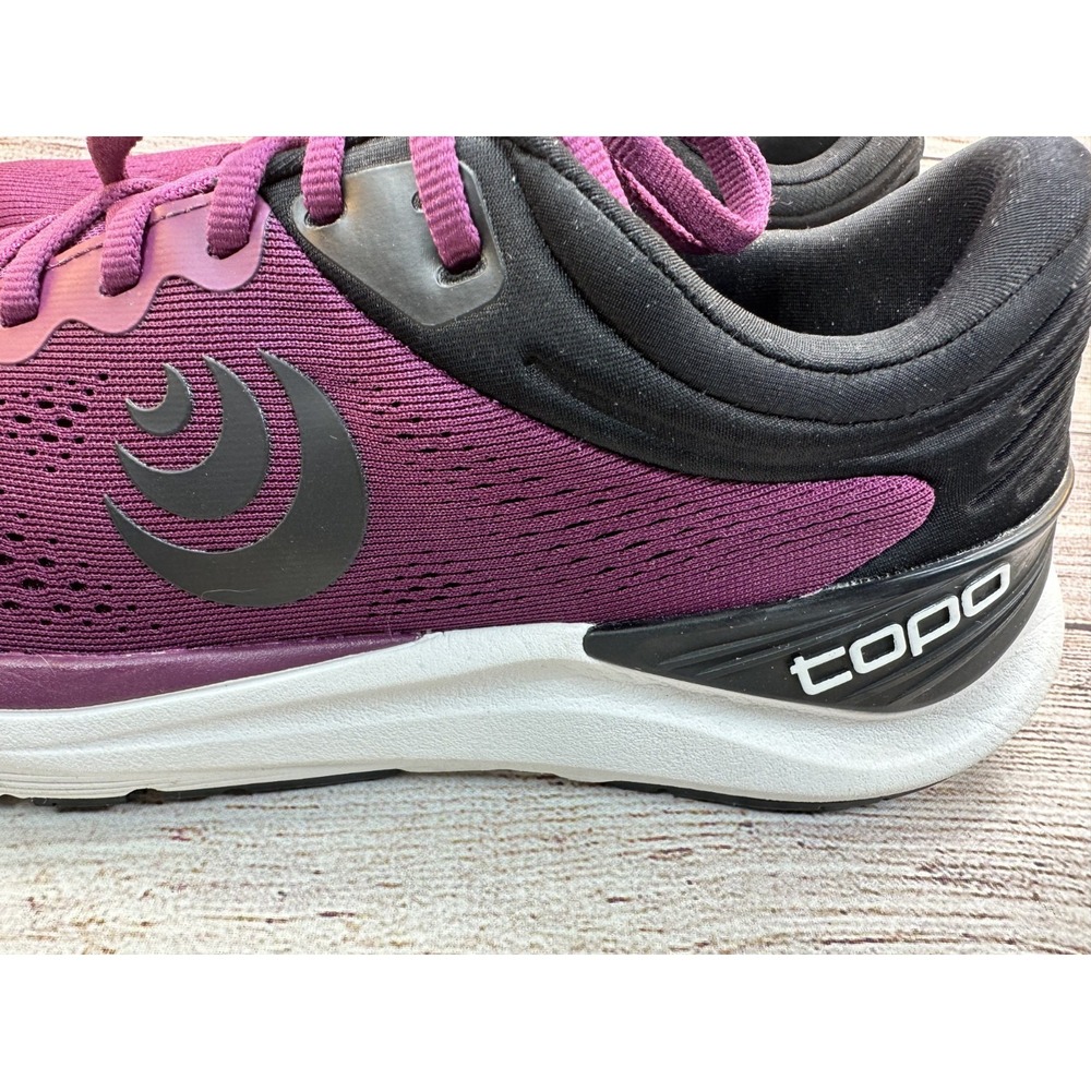 Topo Athletic Ultrafly 4 Women's Wine Purple Lace Up Running Shoes Size 8 - Picture 5 of 9